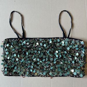 Ramy Brook Size S Women's Sequin Blue Top NWOT